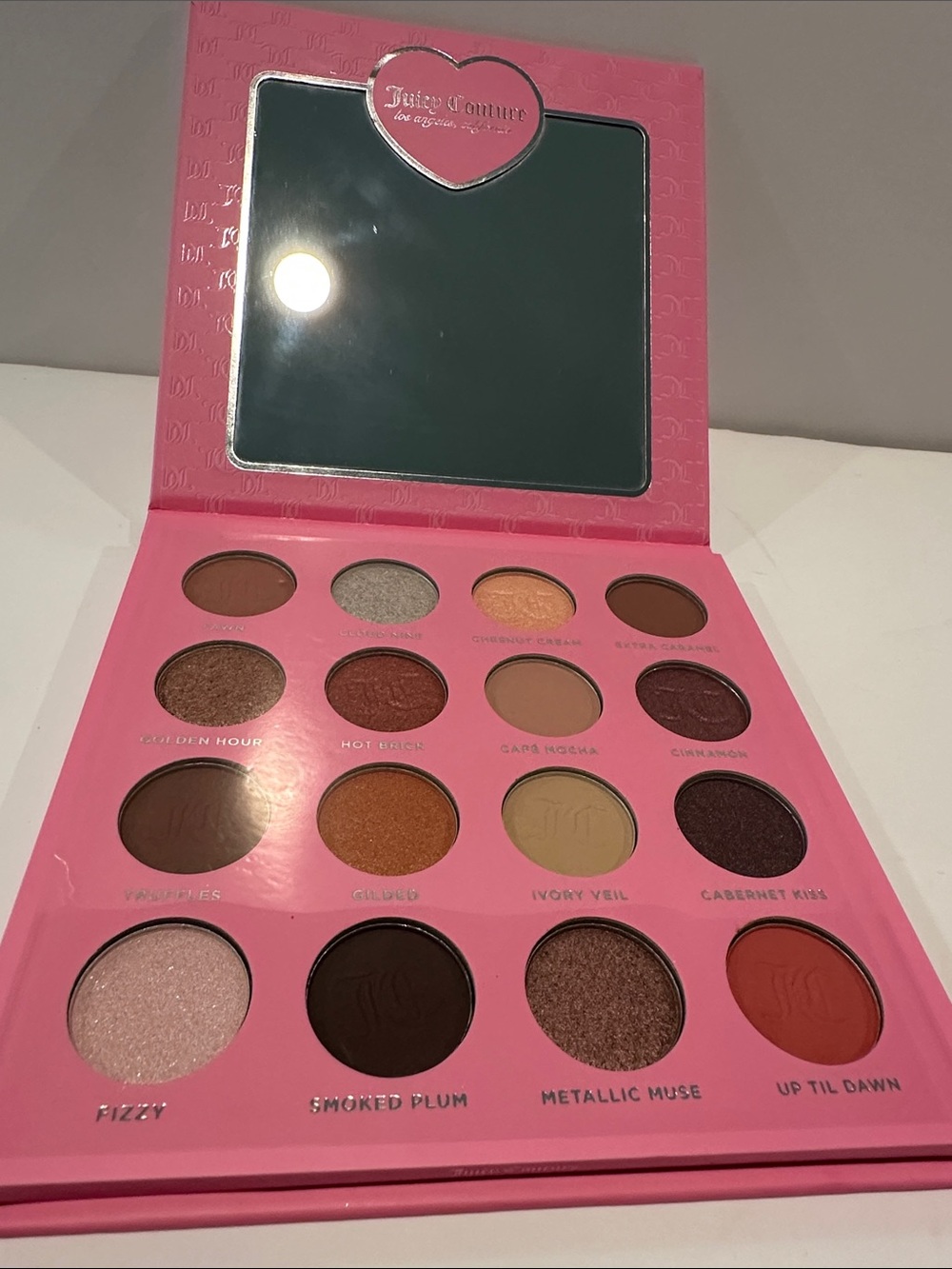 Juicy Couture 16 PC Eyeshadow Palette with Flats and Shimmers.